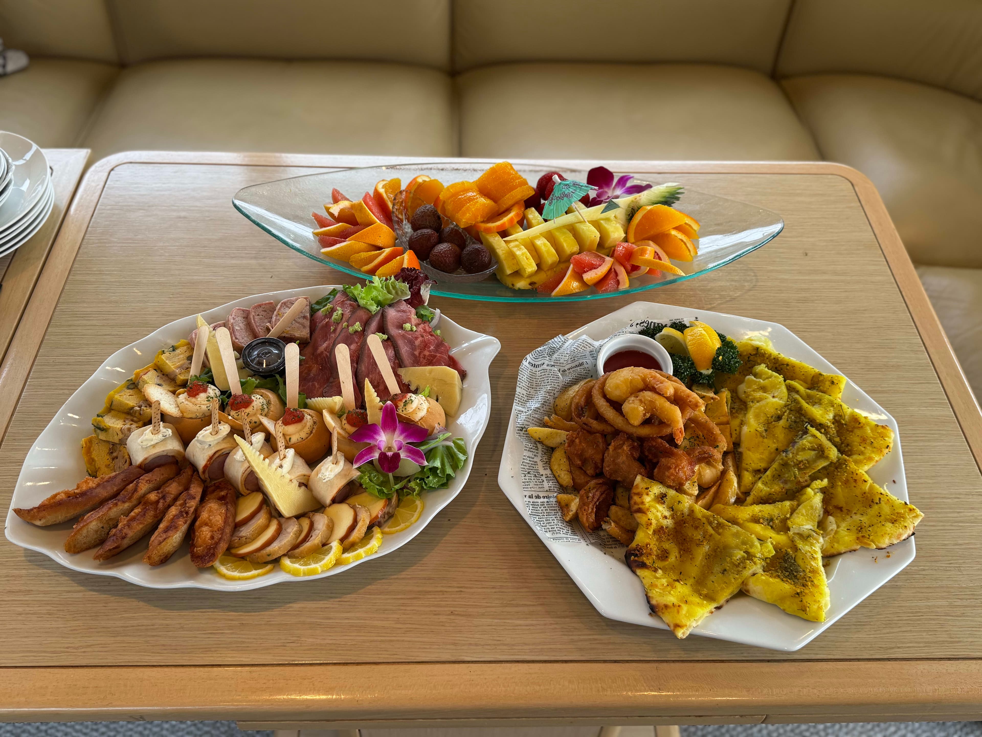 Yacht charter celebration and guest experience